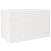 vidaXL Jardinera madera maciza de pino blanco 110x60x68,5 cm