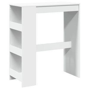 vidaXL Mesa alta con estantes madera ingenier&iacute;a 90x40x103,5 cm