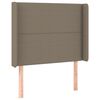vidaXL Cama box spring colch&oacute;n y luces LED gris taupe 80x200 cm