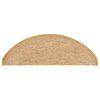 vidaXL Tapetes para escaleras 15 uds 65x21x4 cm Sisal Semicircular Grande