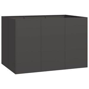 vidaXL Jardinera acero negro 120x80x80 cm