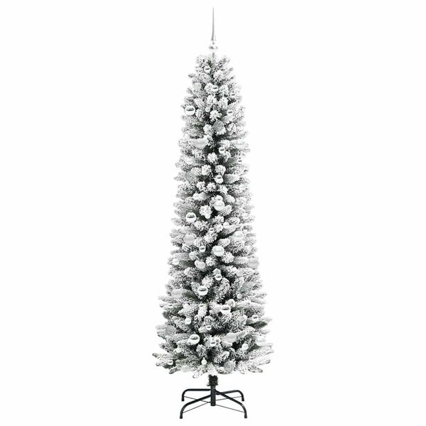 vidaXL &Aacute;rbol de Navidad artificial 210 cm PVC, Metal y Pl&aacute;stico