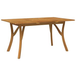 vidaXL Mesa de jard&iacute;n madera maciza de acacia 150x90x75 cm