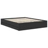 vidaXL Estructura de cama Negro 160 x 200 cm Madera Ingenieril