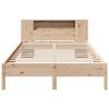 vidaXL Cama con estantería sin colchón madera maciza de pino 120x200cm