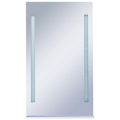 vidaXL Espejo de pared de baño con LED y estante 60x100 cm