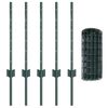 vidaXL Valla con Poste Verde 0,6 x 10 m Acero y PVC