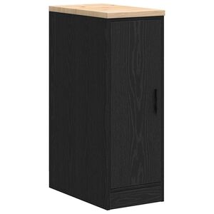 vidaXL Armario de almacenamiento para garaje negro 30x51x85 cm