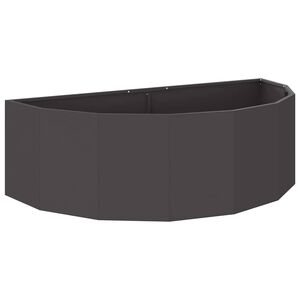 vidaXL Jardinera Negro 120 x 60 x 35 cm Acero