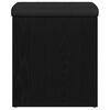 vidaXL Banco de almacenamiento Roble Negro 42 x 42 x 45 cm