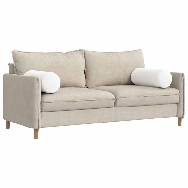 vidaXL Cojines Bolster 2 pcs Ø 25 x 70 cm tela