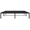 vidaXL Estructura de cama sin colchón metal negro 160x200 cm