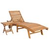 vidaXL Tumbona 2 uds. Madera de teca maciza Marr&oacute;n