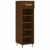 vidaXL Zapatero madera de ingenier&iacute;a roble marr&oacute;n 30x35x105 cm
