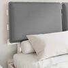 vidaXL Estructura de Cama con Cabecera Tapizada Gris Claro