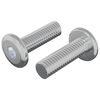 vidaXL Tornillo 2 uds. Plateado 8 x 25 mm Acero