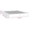vidaXL Estructura cama de madera maciza blanca super king 180x200 cm