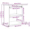 vidaXL Mesa de ordenador madera contrachapada madera vieja 80x50x75 cm
