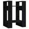 vidaXL Estanter&iacute;a/divisor de espacios madera pino negro 41x35x57 cm
