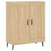 vidaXL Aparador alto madera contrachapada color roble 69,5x34x180 cm