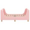 vidaXL Estructura de cama para ni&ntilde;os peque&ntilde;os con cabecera Rosa