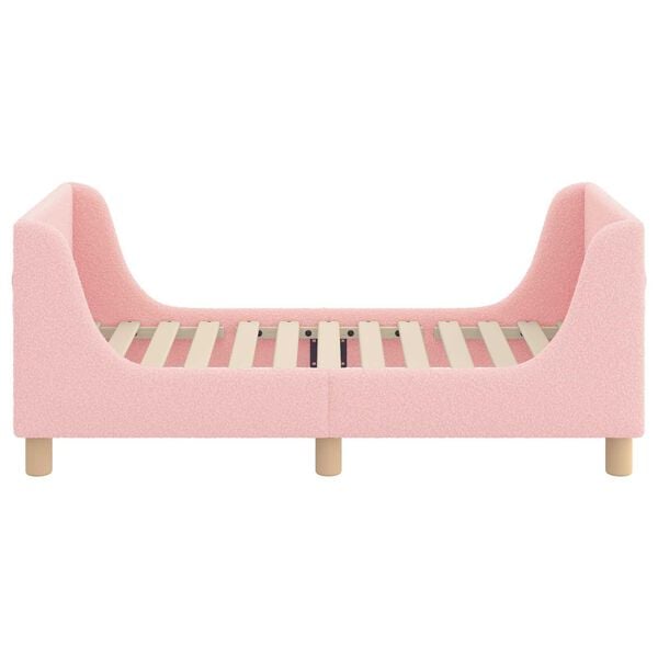 vidaXL Estructura de cama para ni&ntilde;os peque&ntilde;os con cabecera Rosa