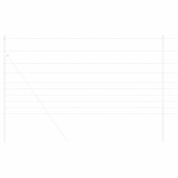 vidaXL Valla de campo Plateado 25 x 1,2 m Acero galvanizado