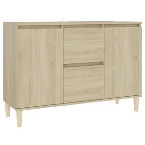 vidaXL Aparador madera de ingenier&iacute;a roble Sonoma 101x35x70 cm