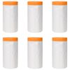 vidaXL L&aacute;mina de polvo con cinta adhesiva 6 uds. Transparente HDPE
