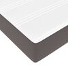 vidaXL Estructura de cama con colch&oacute;n con colch&oacute;n 2 pcs Gris PVC