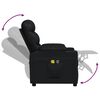 vidaXL Sill&oacute;n de masaje elevable cuero sint&eacute;tico negro