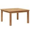 vidaXL Mesa de Caf&eacute; Marr&oacute;n 60 x 60 x 36 cm Madera de teca maciza