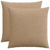 vidaXL Funda de almohada 2 pcs HEERLEN Marr&oacute;n 70 x 70 cm pana