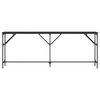 vidaXL Mesa consola madera de ingenier&iacute;a negra 200x29x75 cm