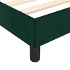 vidaXL Estructura cama sin colch&oacute;n terciopelo verde oscuro 120x190cm