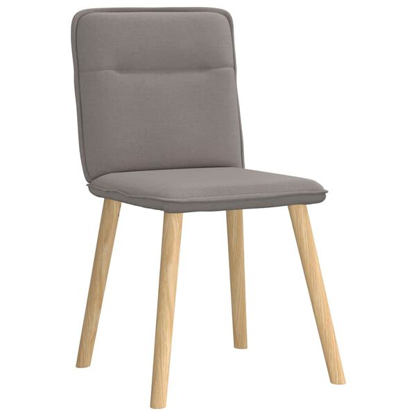 vidaXL Sillas de comedor 6 unidades de tela gris taupe