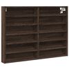 vidaXL Vitrina de madera de ingenier&iacute;a marr&oacute;n roble 80x8,5x58 cm