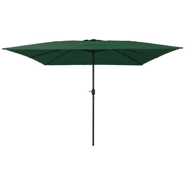 vidaXL Parasol de jardín Verde y Negro 295 x 295 x 245 cm