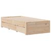 vidaXL Cama sin colch&oacute;n con cajones madera maciza de pino 75x190 cm