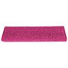 vidaXL Alfombrillas para escaleras 30 unidades 65x21x4 cm Rosa Borde Rectangular