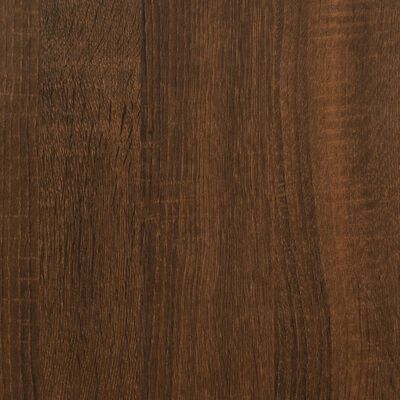 vidaXL Mesita de noche madera de ingeniería marrón roble 34x36x50 cm