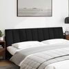 vidaXL Cabecero de cama acolchado Hanko tela negro 200 cm