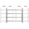vidaXL Reja de seguridad ajustable ventana con 4 barras 500-650 mm