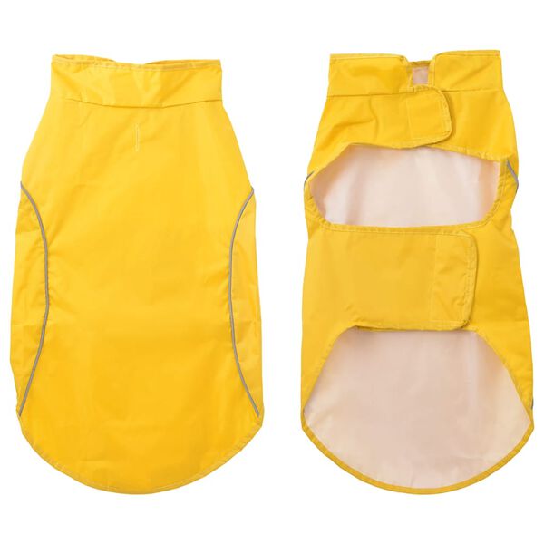 vidaXL Chubasquero para perros con bandas reflectantes amarillo L