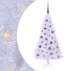 vidaXL &Aacute;rbol de Navidad artificial Blanco 120 cm PVC y Acero