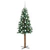 vidaXL &Aacute;rbol de Navidad Delgado con 150 LED con soporte Verde 150 cm