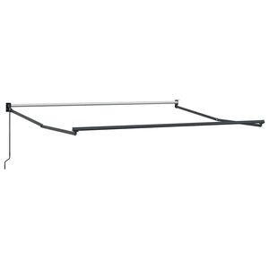 vidaXL Estructura de toldo manual 3 x 2,5 m Gris antracita