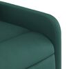 vidaXL Sill&oacute;n masaje el&eacute;ctrico reclinable elevable tela verde oscuro