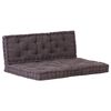 vidaXL Cojines para muebles de palets 2 unidades algod&oacute;n antracita