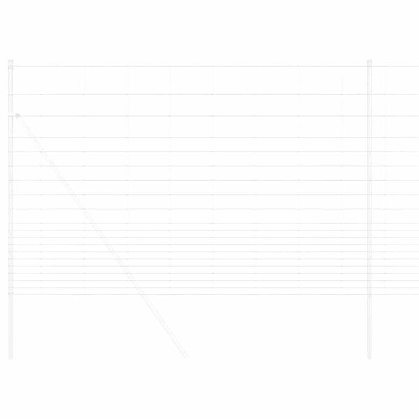 vidaXL Valla de campo Plateado 25 x 1,6 m Acero galvanizado